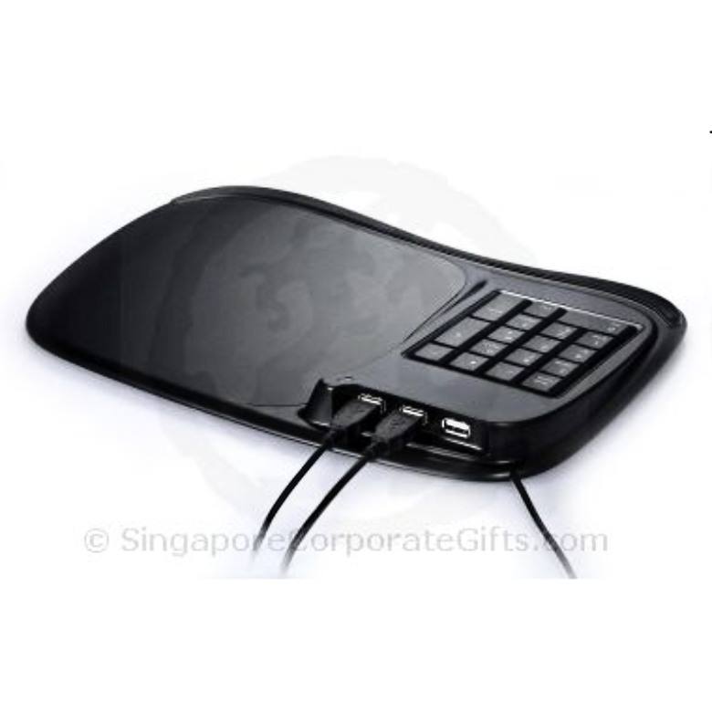 USB Hub with Mouse Pad and Numeric Keyboard (2.0) HMP-15