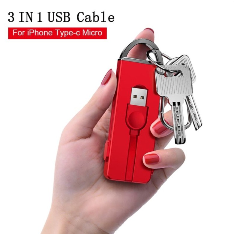 3-in-1 USB Charging Cable for iPhone and Android Devices 3-in-1 USB Charging Cable for iPhone and Android Devices