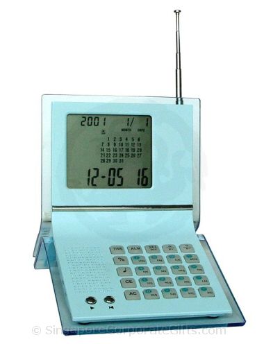 Desktop FM Radio with Calendar, Alarm Clock, Count Down, Calcula