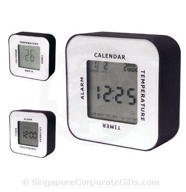 4 Way Digital Clock with Thermometer and Calendar-4