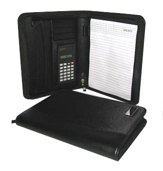 A5 Folder with Zip, Calculator and Writing Pad