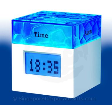 Water Cubic Clock 608