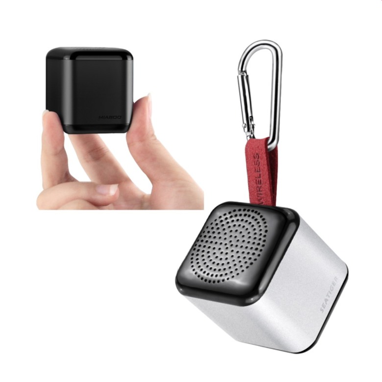 Mini Cube Bluetooth Speaker with Leather Strap Mini Cube Bluetooth Speaker with Leather Strap