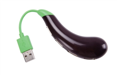 Brinjal shaped USB Hub