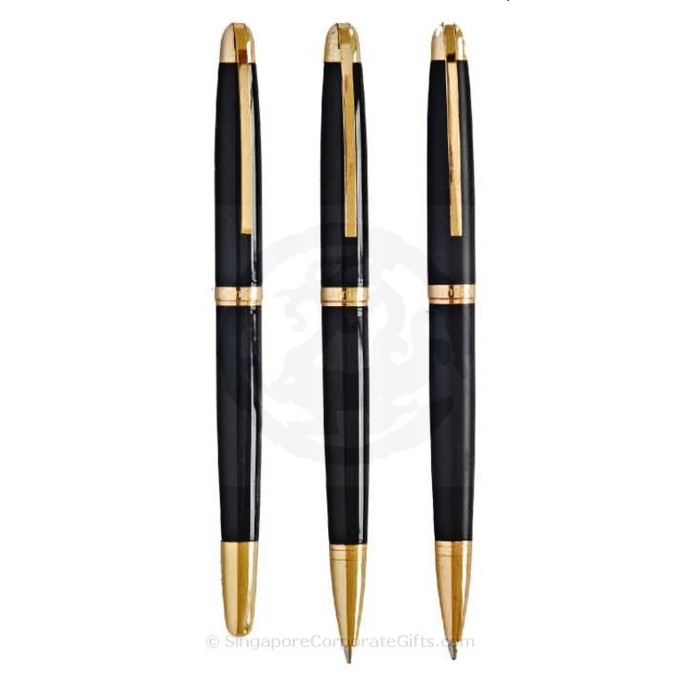 Exclusive Metal Pen with Shiny Black Finish 602-12 (Ball,Roller)