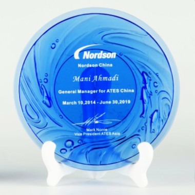 Crystal Plaque with white stand Crystal Plaque with white stand