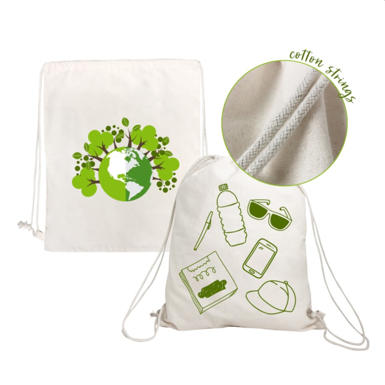 Eco Friendly Drawstring Cotton Bag Eco Friendly Drawstring Cotton Bag