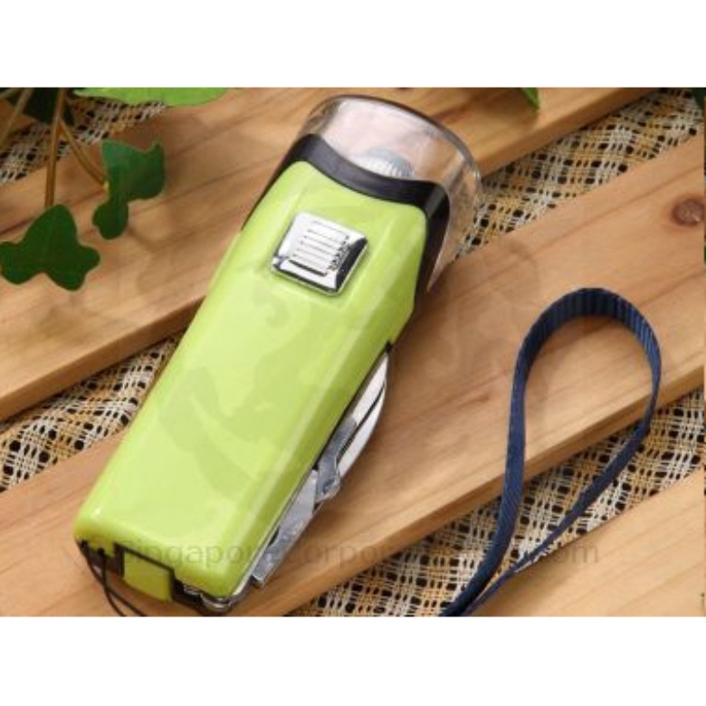 Designer Dynamo Phone Charger with knife, torchlight and compass Designer Dynamo Phone Charger with knife, torchlight and compass