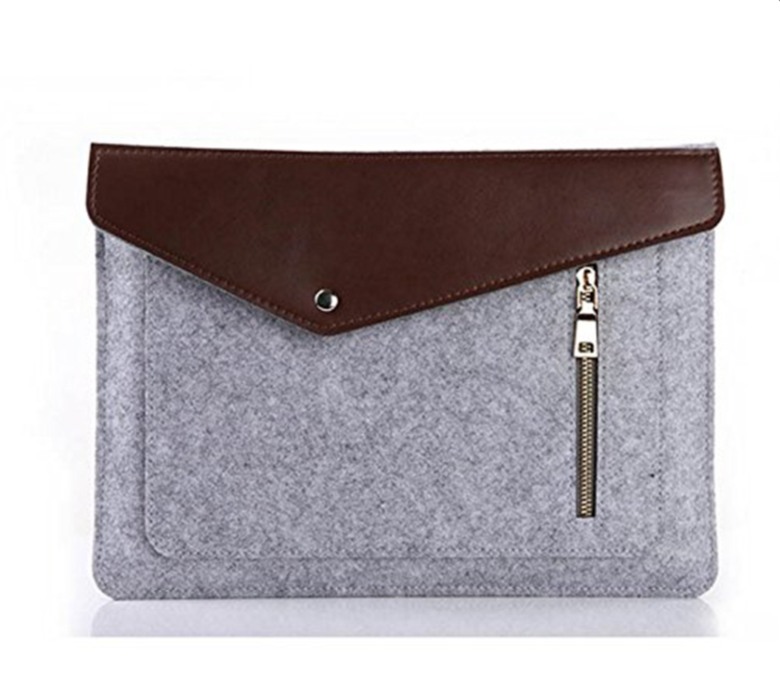 Felt with PU Leather Document Bag Felt with PU Leather Document Bag