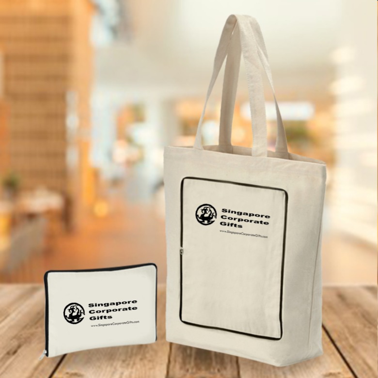 Foldable Cotton Bag with base Foldable Cotton Bag with base