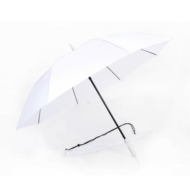 Double Tiered. Auto Open, Solid Color, Windproof Golf Umbrella Double Tiered. Auto Open, Solid Color, Windproof Golf Umbrella
