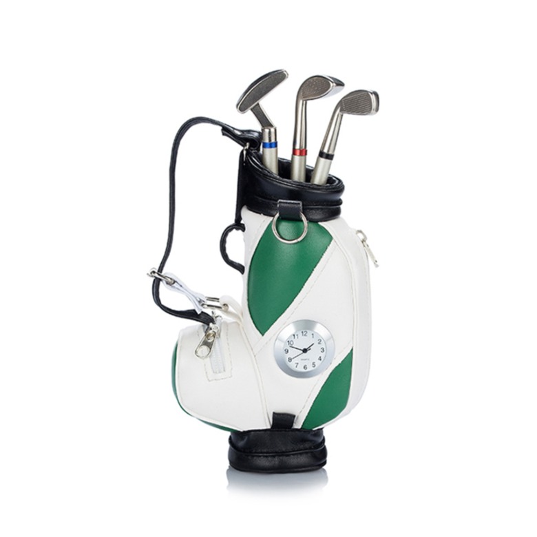 Golf Bag with Pen, Clock and base Golf Bag with Pen, Clock and base