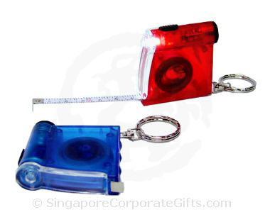 Keychain With Measuring Tape & LED Light