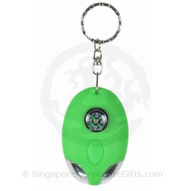 Solar Powered LED Keychian with Compass (2 LED) Solar Powered LED Keychian with Compass (2 LED)