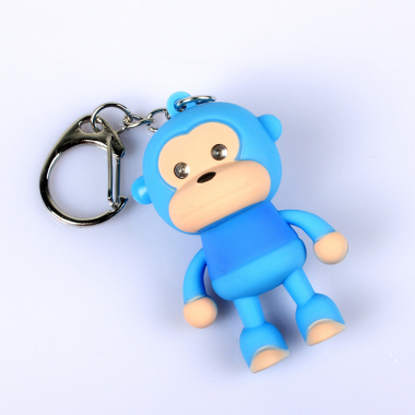 Cute Monkey LED Keychain with Voice