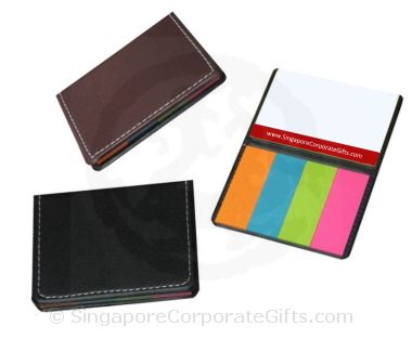 Customised Sticky Memo Pad with Leather Cover