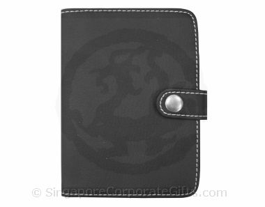 Designer Leather Passport Holder (Black)