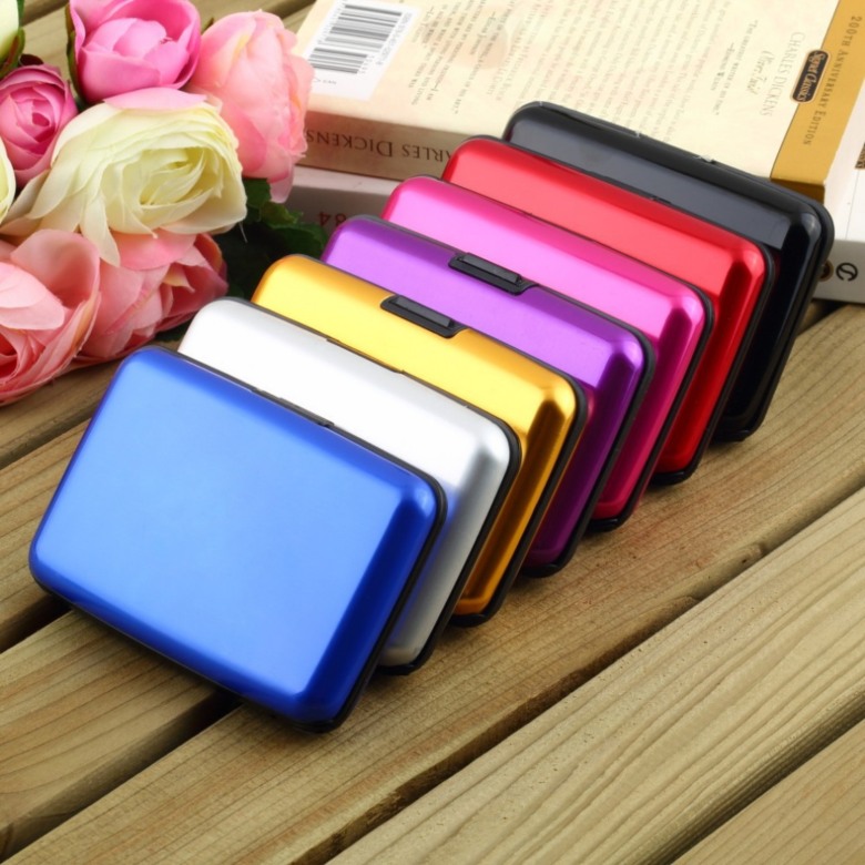 Aluminum RFID Blocking Credit Card Wallet Case