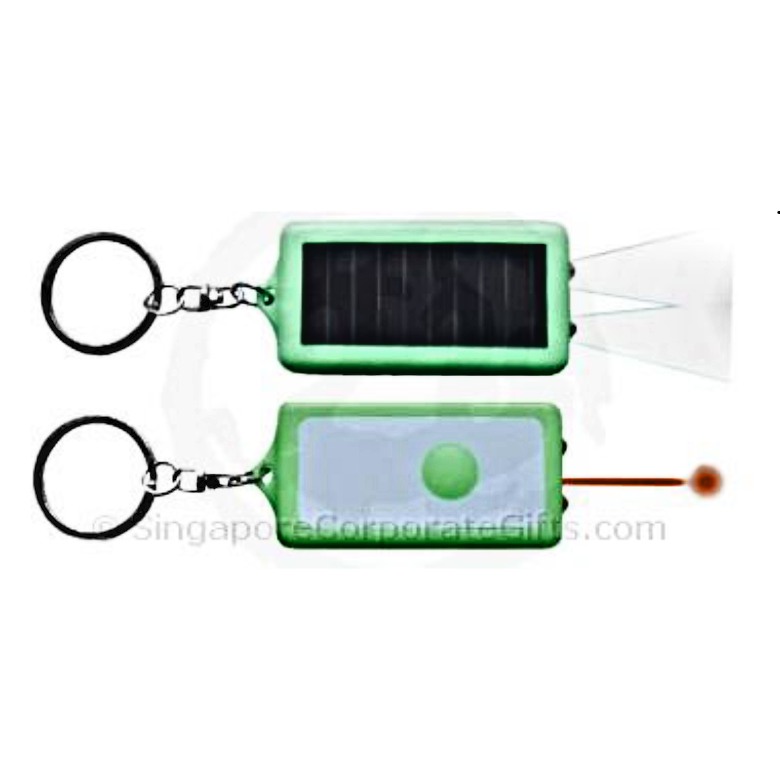 Solar Laser Pointer with LED Light and Keychain