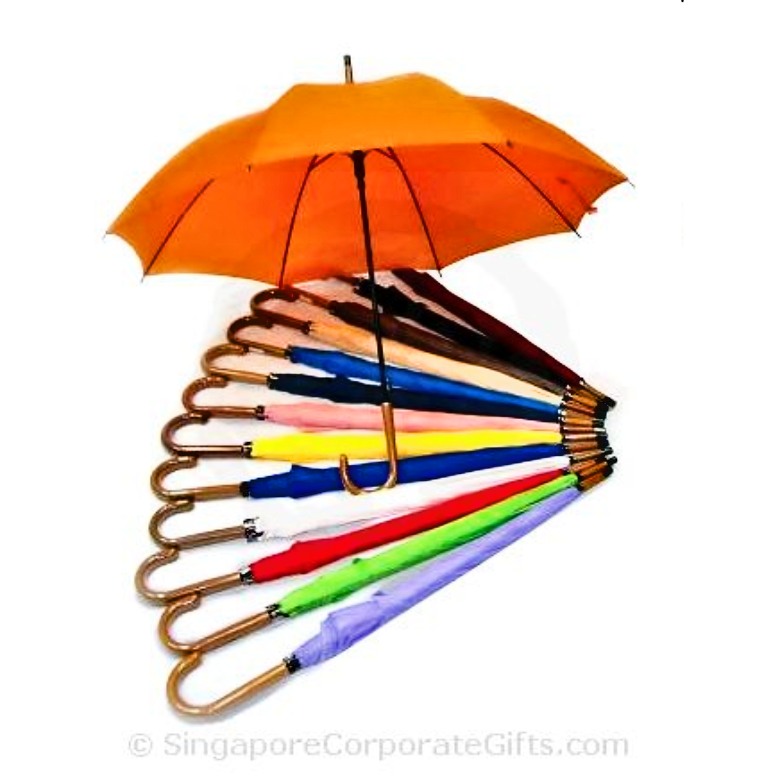 Umbrella with wood-like handle (24") Umbrella with wood-like handle (24")