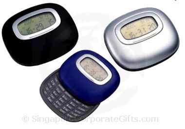 Calculator with clock
