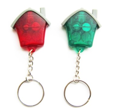 Mini Led House Shape Key Chain Mini Led House Shape Key Chain