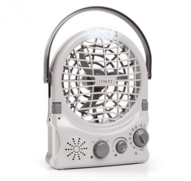 Rechargeable Fan With Radio amd Light
