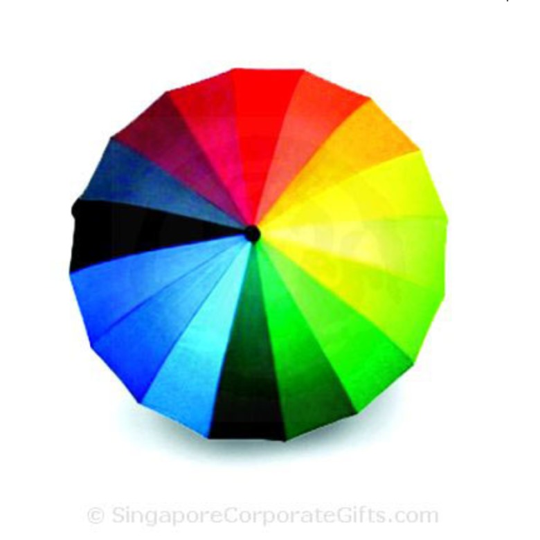 Designer Rainbow Umbrella (24") Designer Rainbow Umbrella (24")