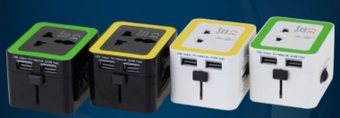Travel Adaptor with 2 USB Hub [WP-934]
