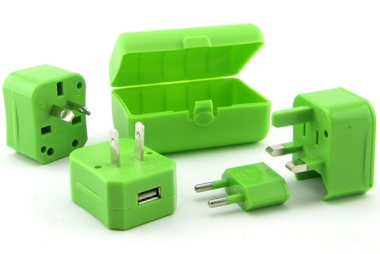 Universal Electric Plug with 1 USB Hub